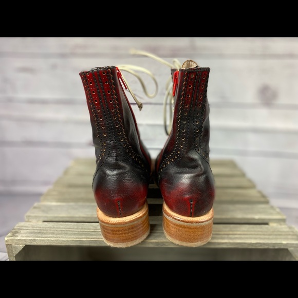 Todo Un Cuento Red Wingtips Bootie - 39 - Picture 9 of 11